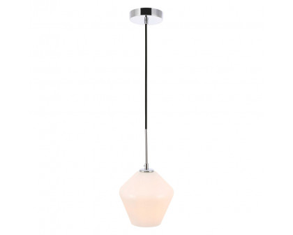 Elegant Pendant Light - Chrome, 1 Bubl (LD2257C)