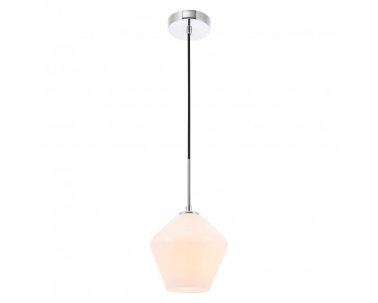 Elegant Pendant Light - Chrome, 1 Bubl (LD2257C)