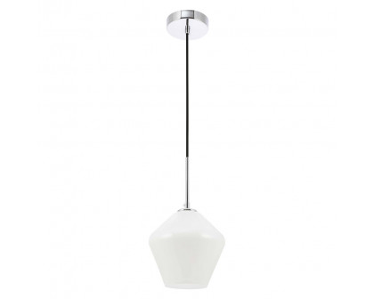 Elegant Pendant Light - Chrome, 1 Bubl (LD2257C)