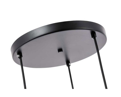 Elegant Pendant Light - Black, 3 Bubls (LD2258BK)