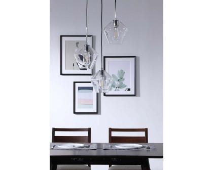 Elegant Pendant Light - Chrome, 3 Bubls (LD2258C)