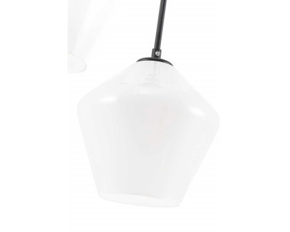 Elegant Pendant Light - Black, 3 Bubls (LD2259BK)