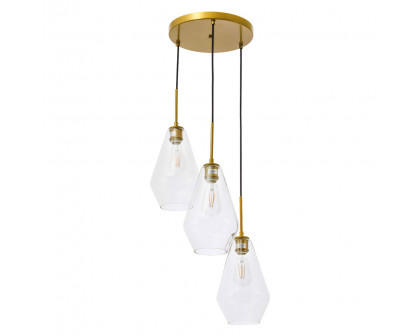 Elegant Pendant Light - Brass (LD2262BR)