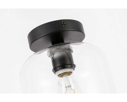 Elegant Flush Mount Light - Black (LD2270BK)