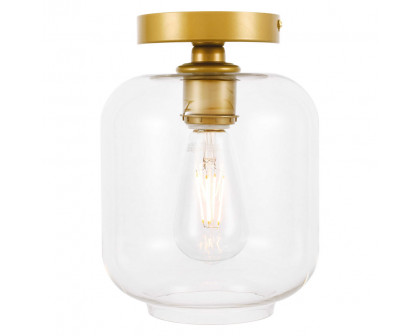 Elegant Flush Mount Light - Brass (LD2270BR)