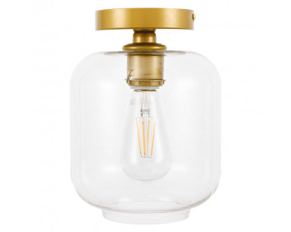 Elegant Flush Mount Light - Brass (LD2270BR)