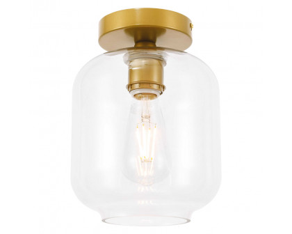 Elegant Flush Mount Light - Brass (LD2270BR)