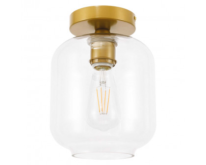 Elegant Flush Mount Light - Brass (LD2270BR)