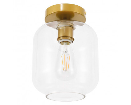 Elegant Flush Mount Light - Brass (LD2270BR)