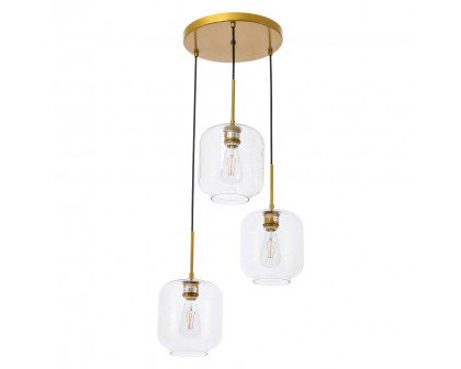 Elegant Pendant Light - Brass (LD2274BR)