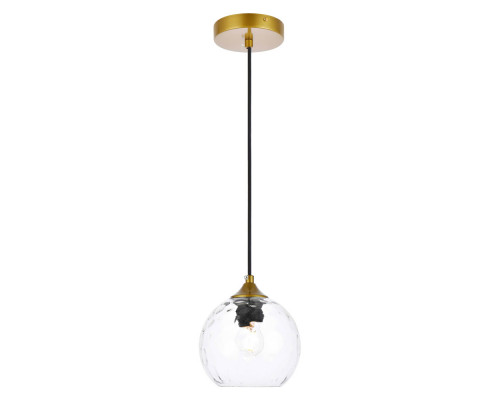 Elegant Cashel Pendant - Brass, L 5.9" (LD2280BR)