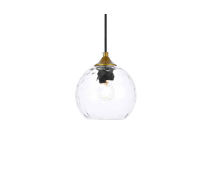 Elegant Cashel Pendant - Brass, L 5.9" (LD2280BR)