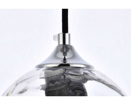 Elegant Cashel Pendant - Chrome, L 5.9" (LD2280C)