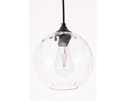 Elegant Cashel Pendant - Black, L 7.9" (LD2281BK)