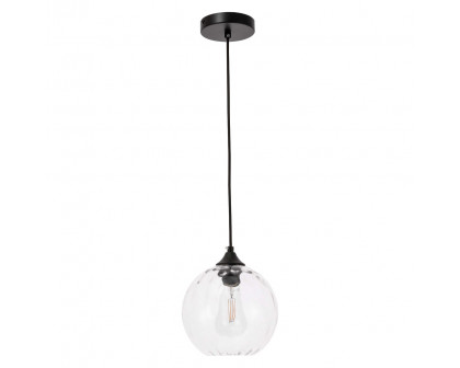 Elegant Cashel Pendant - Black, L 7.9" (LD2281BK)