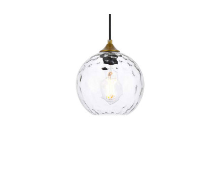 Elegant Cashel Pendant - Brass, L 7.9" (LD2281BR)