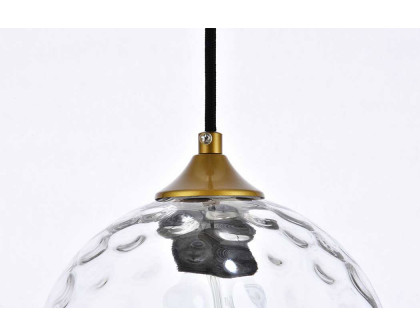 Elegant Cashel Pendant - Brass, L 7.9" (LD2281BR)