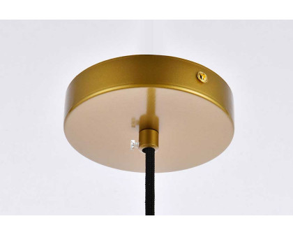 Elegant Cashel Pendant - Brass, L 7.9" (LD2281BR)