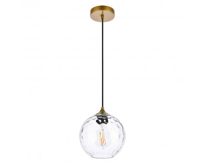 Elegant Cashel Pendant - Brass, L 7.9" (LD2281BR)