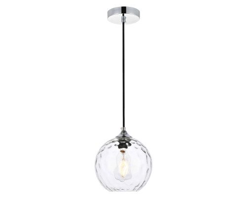 Elegant Cashel Pendant - Chrome, L 7.9" (LD2281C)