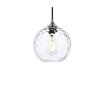 Elegant Cashel Pendant - Chrome, L 7.9" (LD2281C)