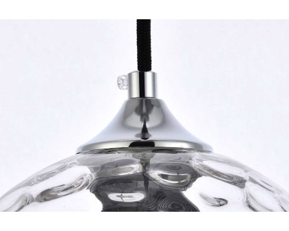 Elegant Cashel Pendant - Chrome, L 7.9" (LD2281C)