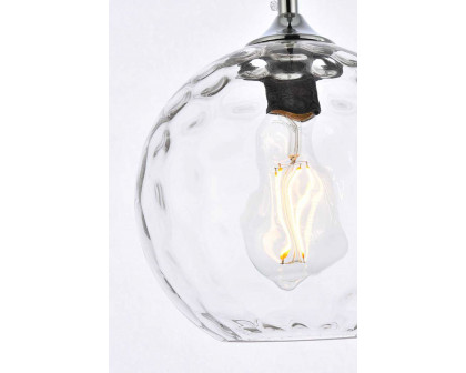 Elegant Cashel Pendant - Chrome, L 7.9" (LD2281C)