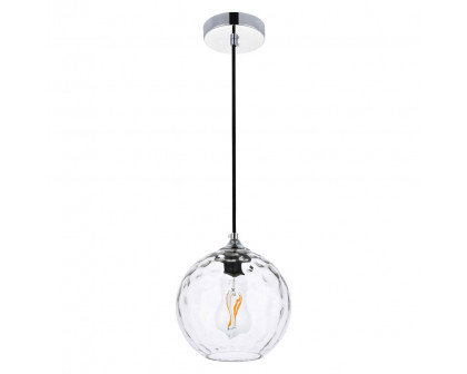 Elegant Cashel Pendant - Chrome, L 7.9" (LD2281C)