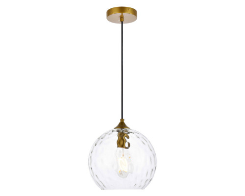 Elegant Cashel Pendant - Brass, L 9.8" (LD2282BR)