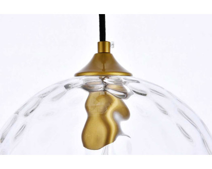 Elegant Cashel Pendant - Brass, L 9.8" (LD2282BR)