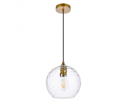 Elegant Cashel Pendant - Brass, L 9.8" (LD2282BR)