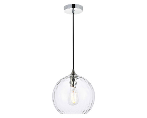 Elegant Cashel Pendant - Chrome, L 9.8" (LD2282C)