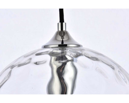 Elegant Cashel Pendant - Chrome, L 9.8" (LD2282C)