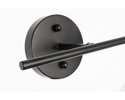 Elegant Wall Sconce - Black/Matte Glass, Left Side (LD2301BK)