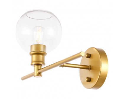 Elegant Wall Sconce - Brass, Left Side (LD2302BR)