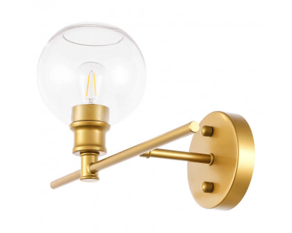 Elegant Wall Sconce - Brass, Left Side (LD2302BR)