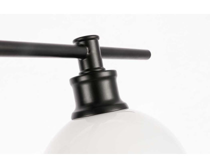 Elegant Wall Sconce - Black/Matte Glass, Left Side (LD2303BK)