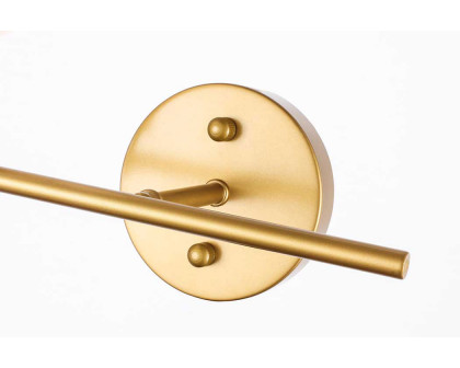 Elegant Wall Sconce - Brass/Matte Glass, Left Side (LD2303BR)