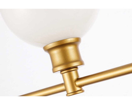 Elegant Wall Sconce - Brass/Matte Glass, Left Side (LD2303BR)