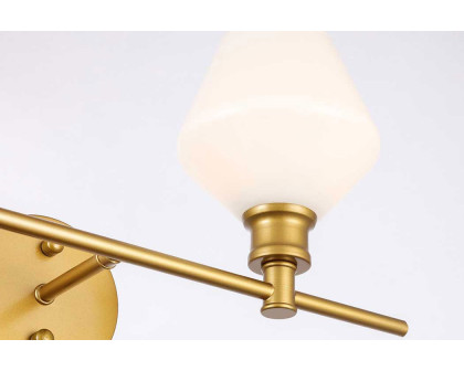 Elegant Wall Sconce - Brass/Matte Glass, Right Side (LD2305BR)