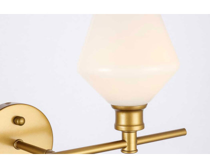 Elegant Wall Sconce - Brass/Matte Glass, Right Side (LD2305BR)