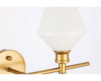 Elegant Wall Sconce - Brass/Matte Glass, Right Side (LD2305BR)