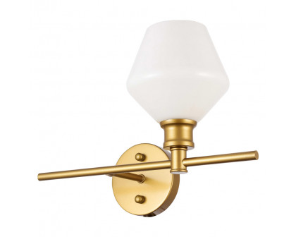 Elegant Wall Sconce - Brass/Matte Glass, Right Side (LD2305BR)