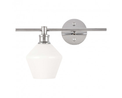 Elegant Wall Sconce - Chrome/Matte Glass, Right Side (LD2305C)