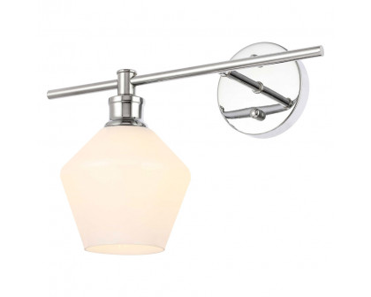 Elegant Wall Sconce - Chrome/Matte Glass, Right Side (LD2305C)