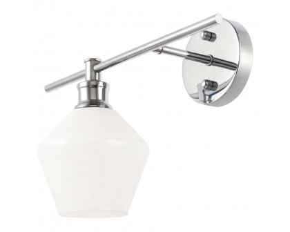 Elegant Wall Sconce - Chrome/Matte Glass, Right Side (LD2305C)