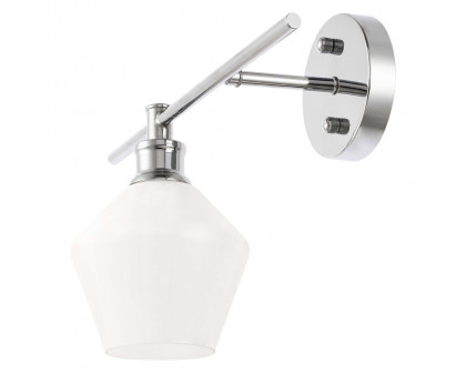 Elegant Wall Sconce - Chrome/Matte Glass, Right Side (LD2305C)