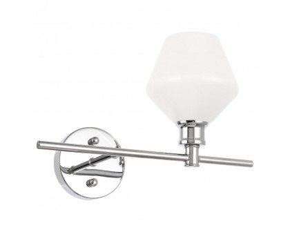 Elegant Wall Sconce - Chrome/Matte Glass, Right Side (LD2305C)