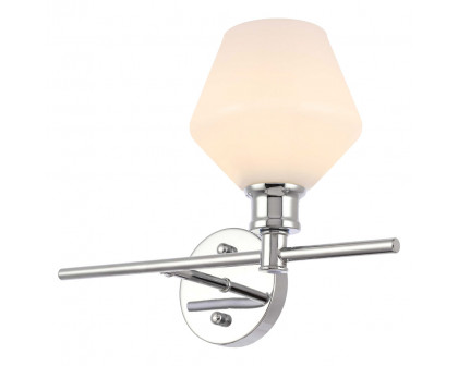 Elegant Wall Sconce - Chrome/Matte Glass, Right Side (LD2305C)