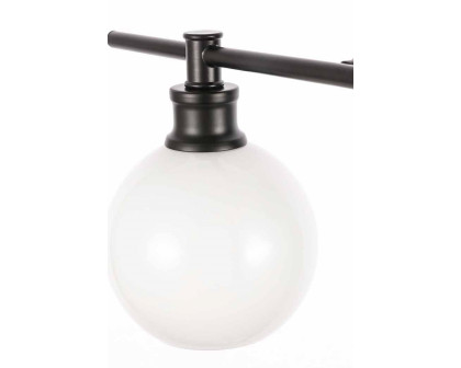 Elegant Wall Sconce - Black/Matte Glass, Right Side (LD2307BK)